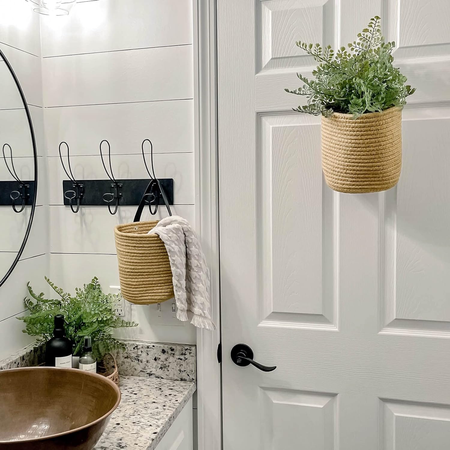 Goodpick 2pack Jute Hanging Basket