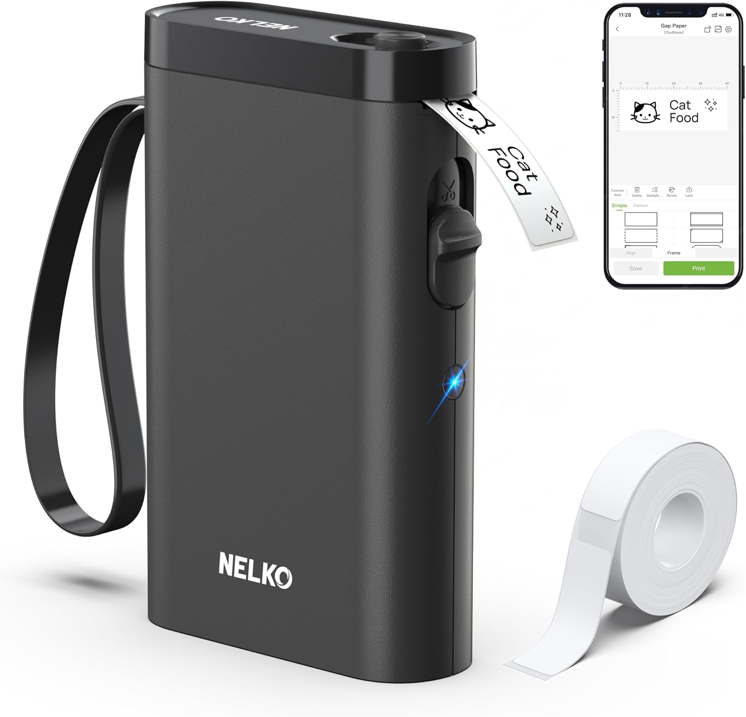 Label Maker – Wireless Mini Printer with Tape