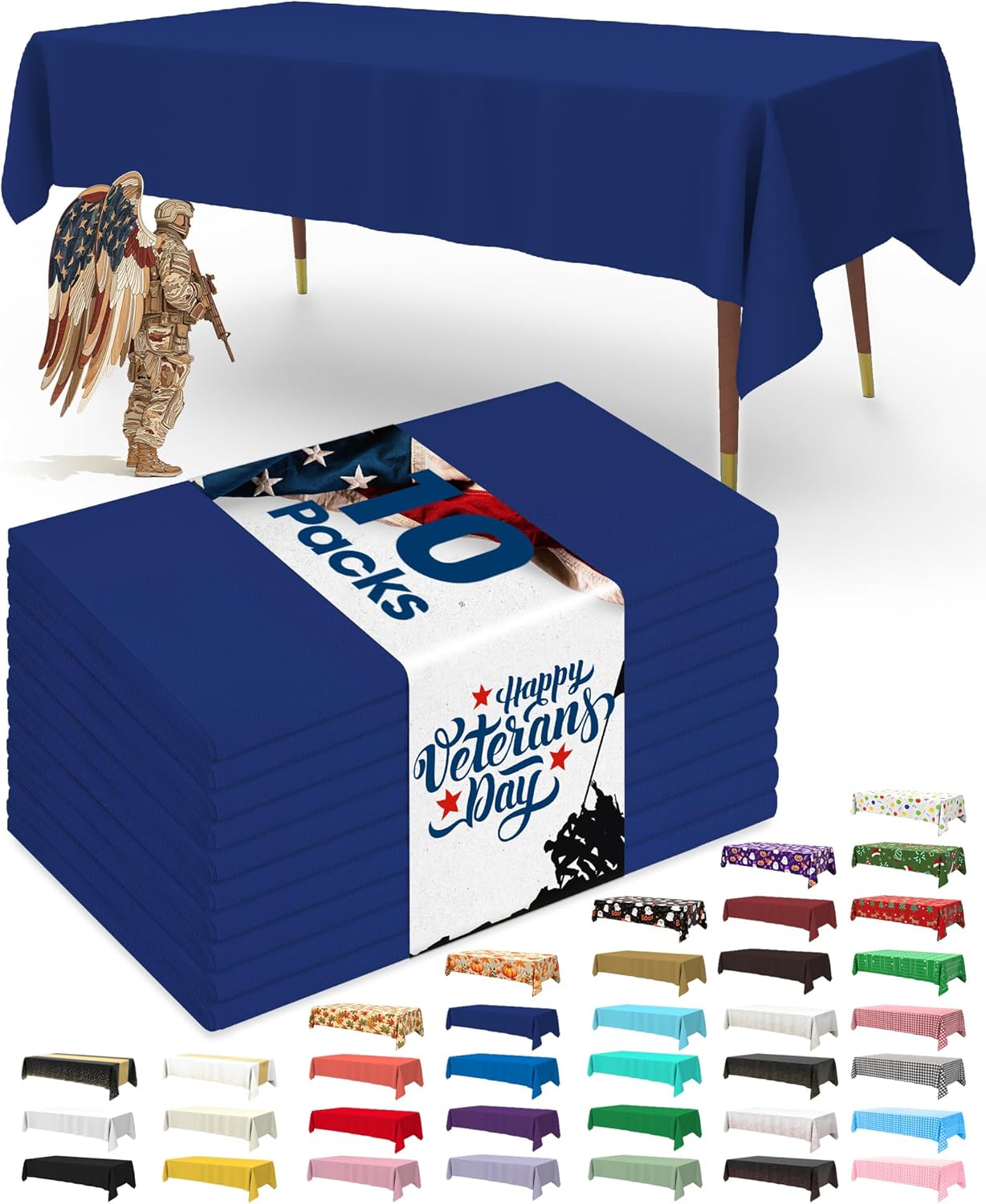 Pureegg Disposable Plastic Tablecloths