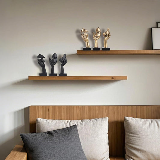 3 Pcs Thinker Small Statue Set Home Decor