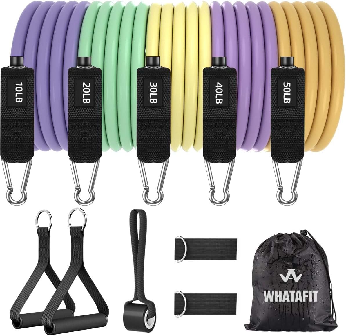 Exercise Bands with Handles for Home Gym