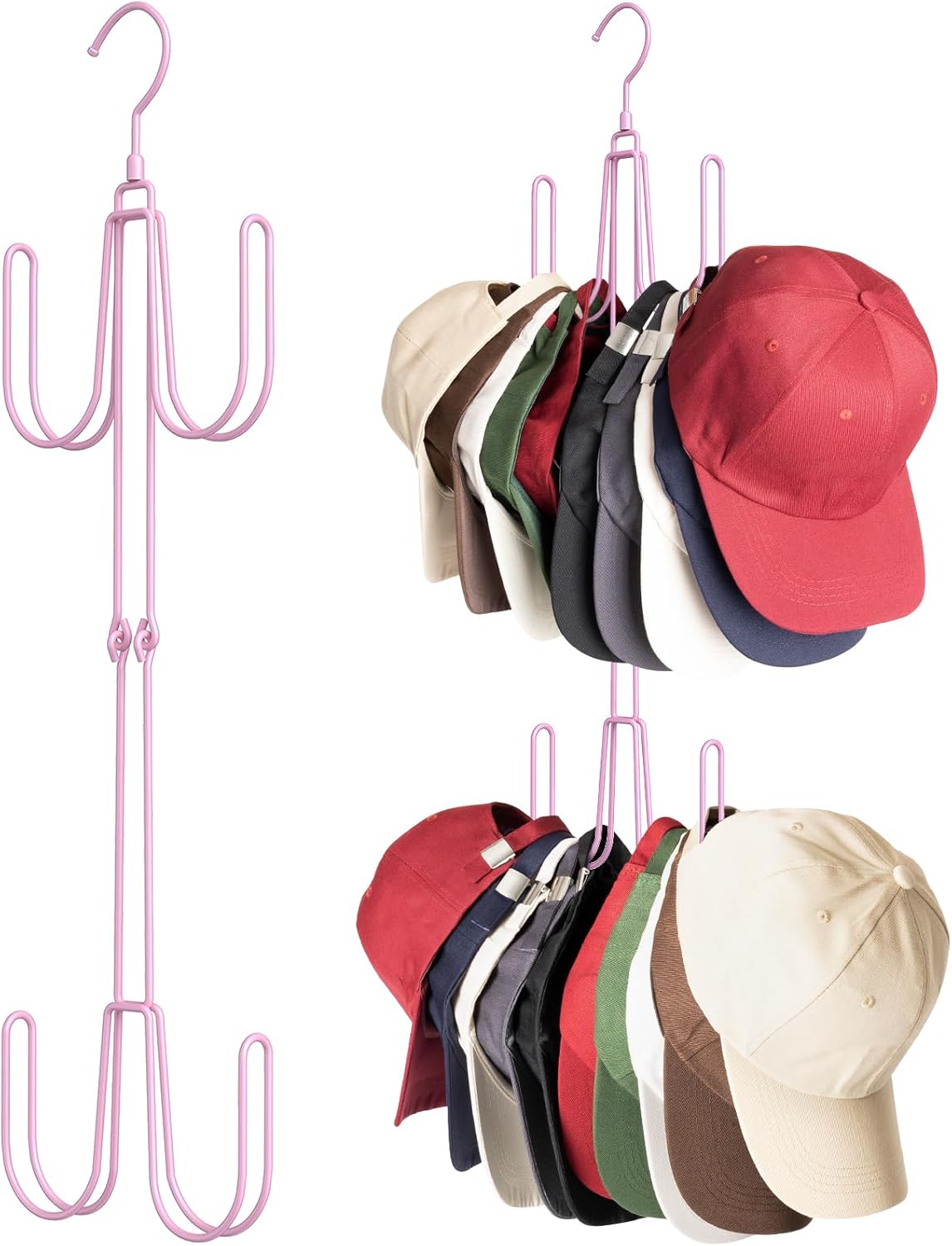 Hat Hangers for Closet Stainless Steel Hat Organizer