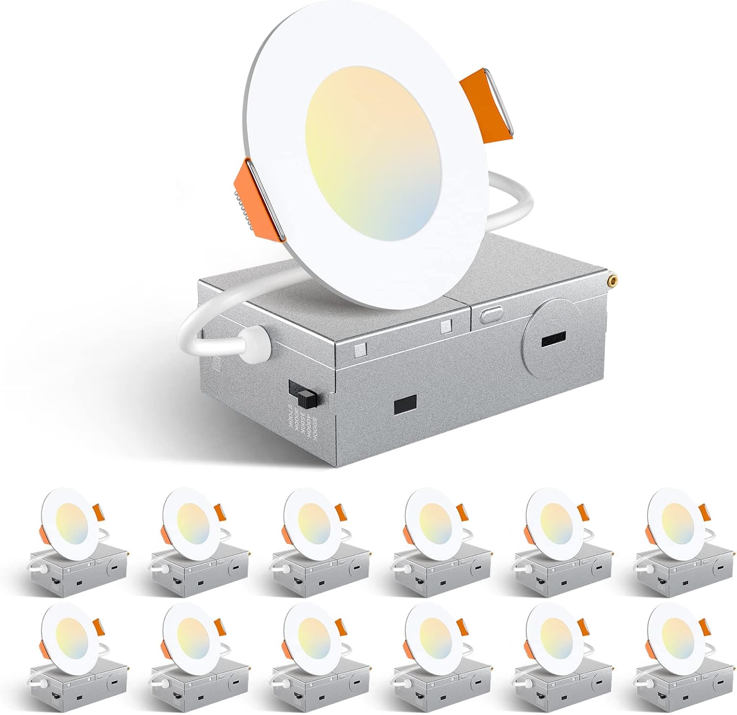 Amico 12-Pack 6" LED Recessed Ceiling Lights