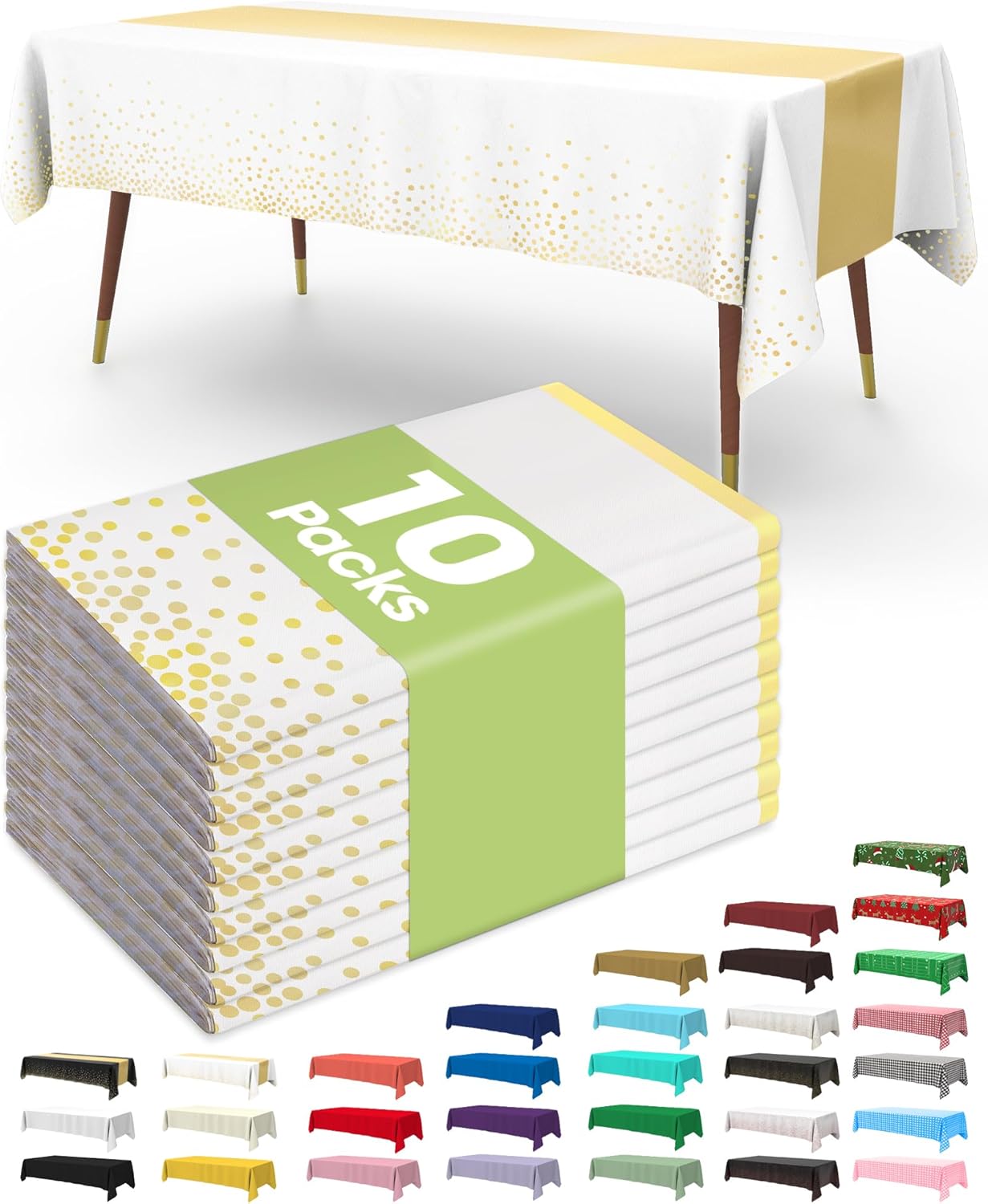 Pureegg Disposable Plastic Tablecloths