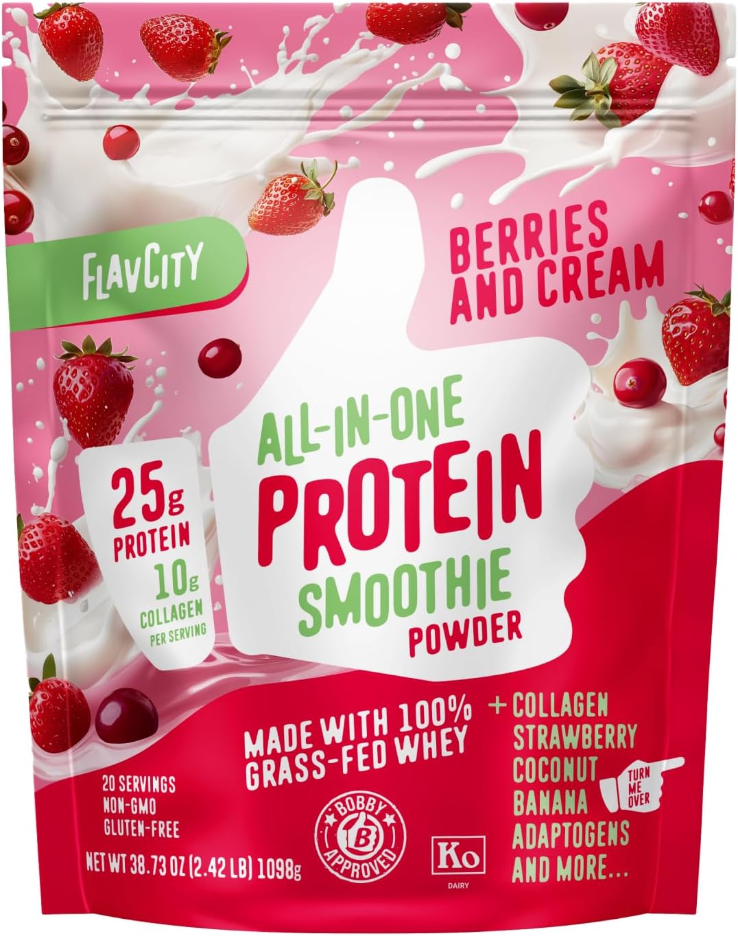 FlavCity Grass Fed Whey Protein
