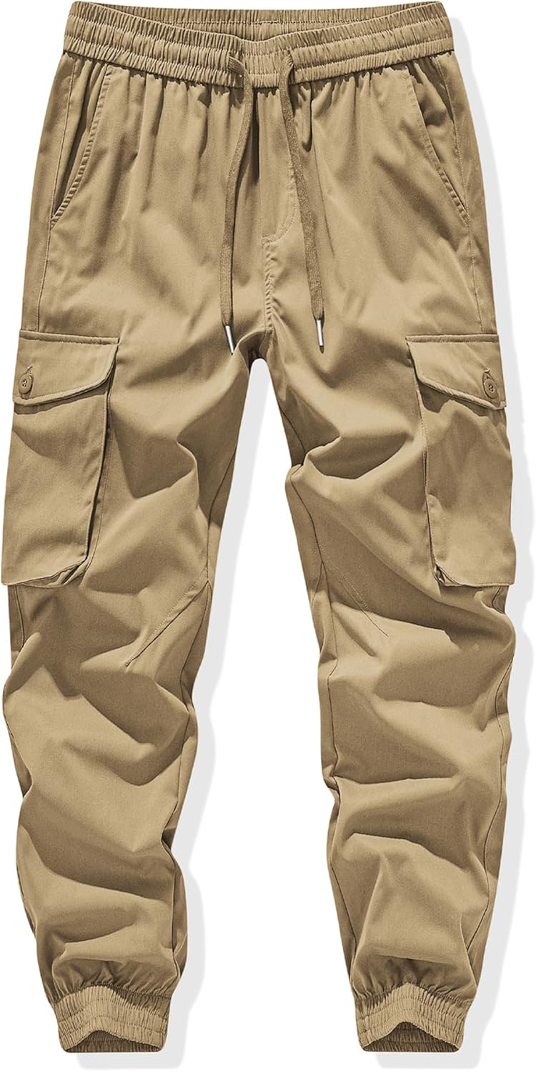 JMIERR Men's Casual Cargo Joggers Pants