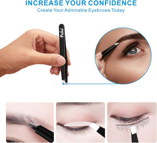 Pefei Professional Stainless Steel Tweezers Set