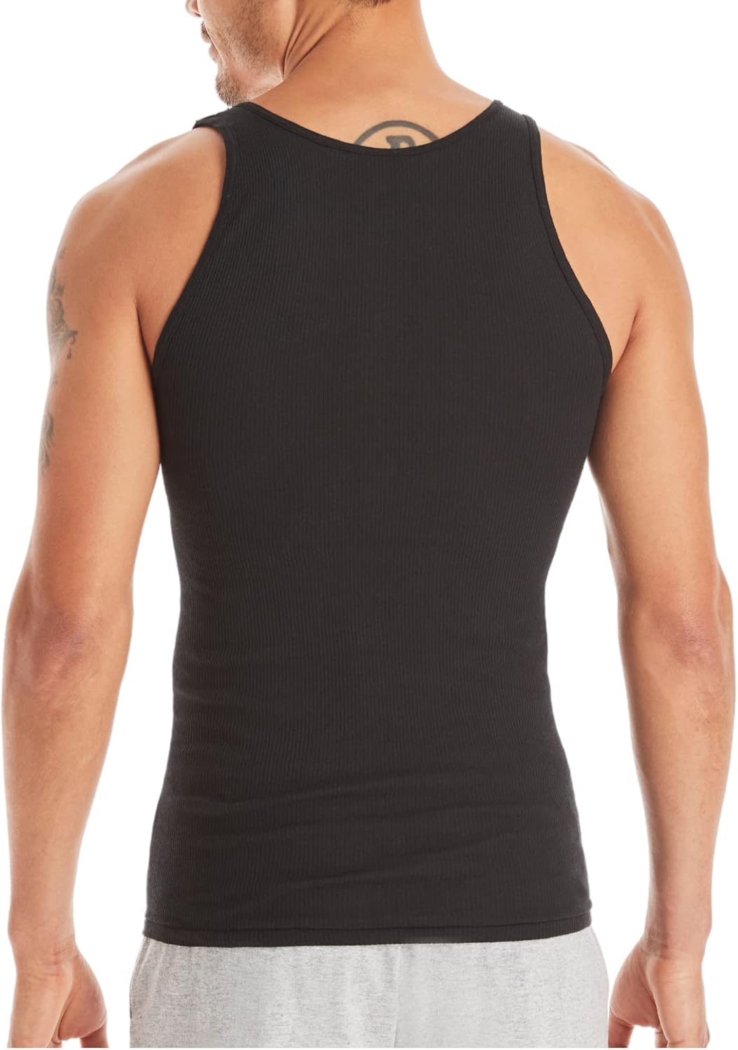 Hanes Men’s Ribbed Tank Undershirts