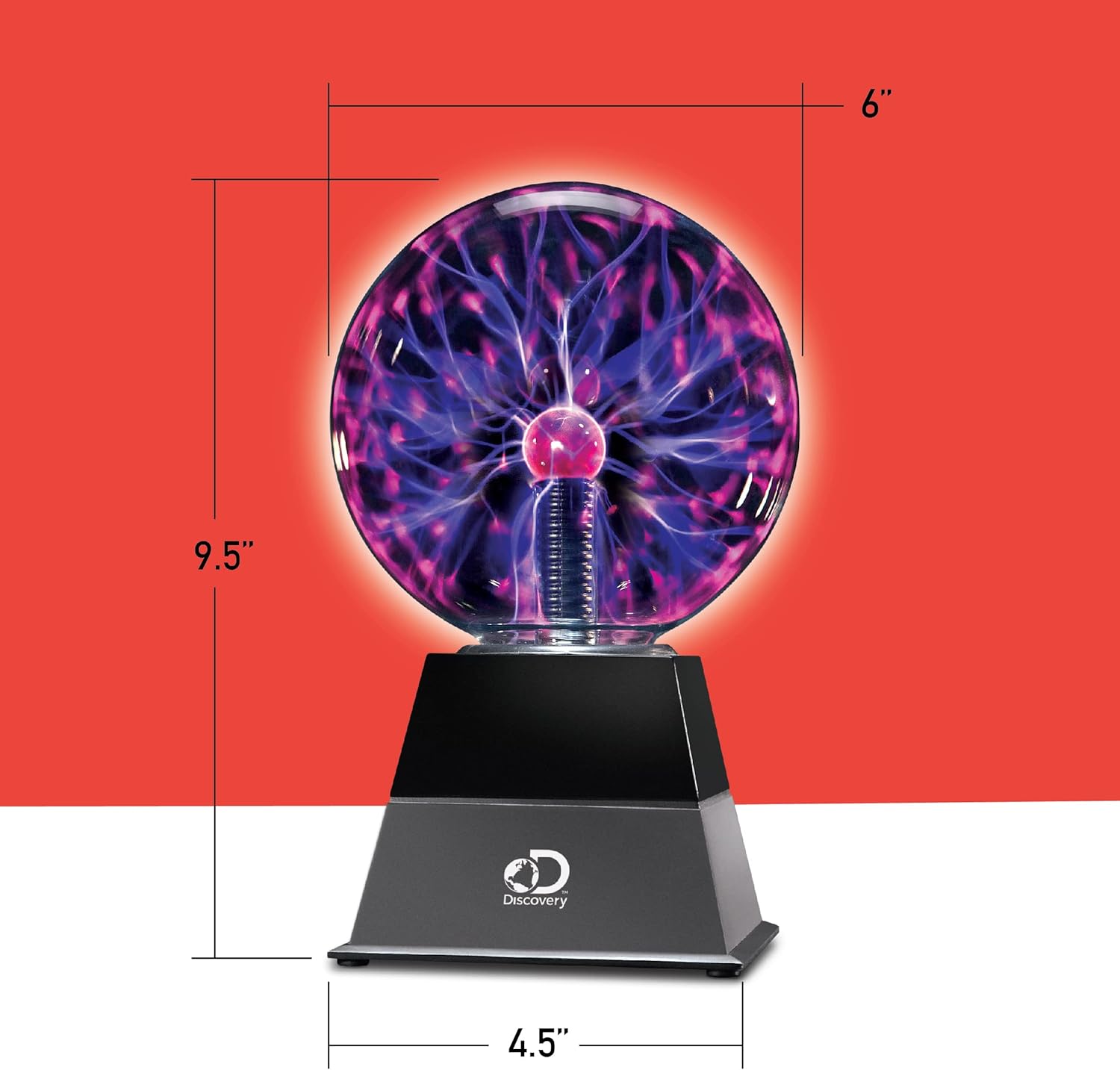 Discovery Plasma Globe Lamp Touch & Sound