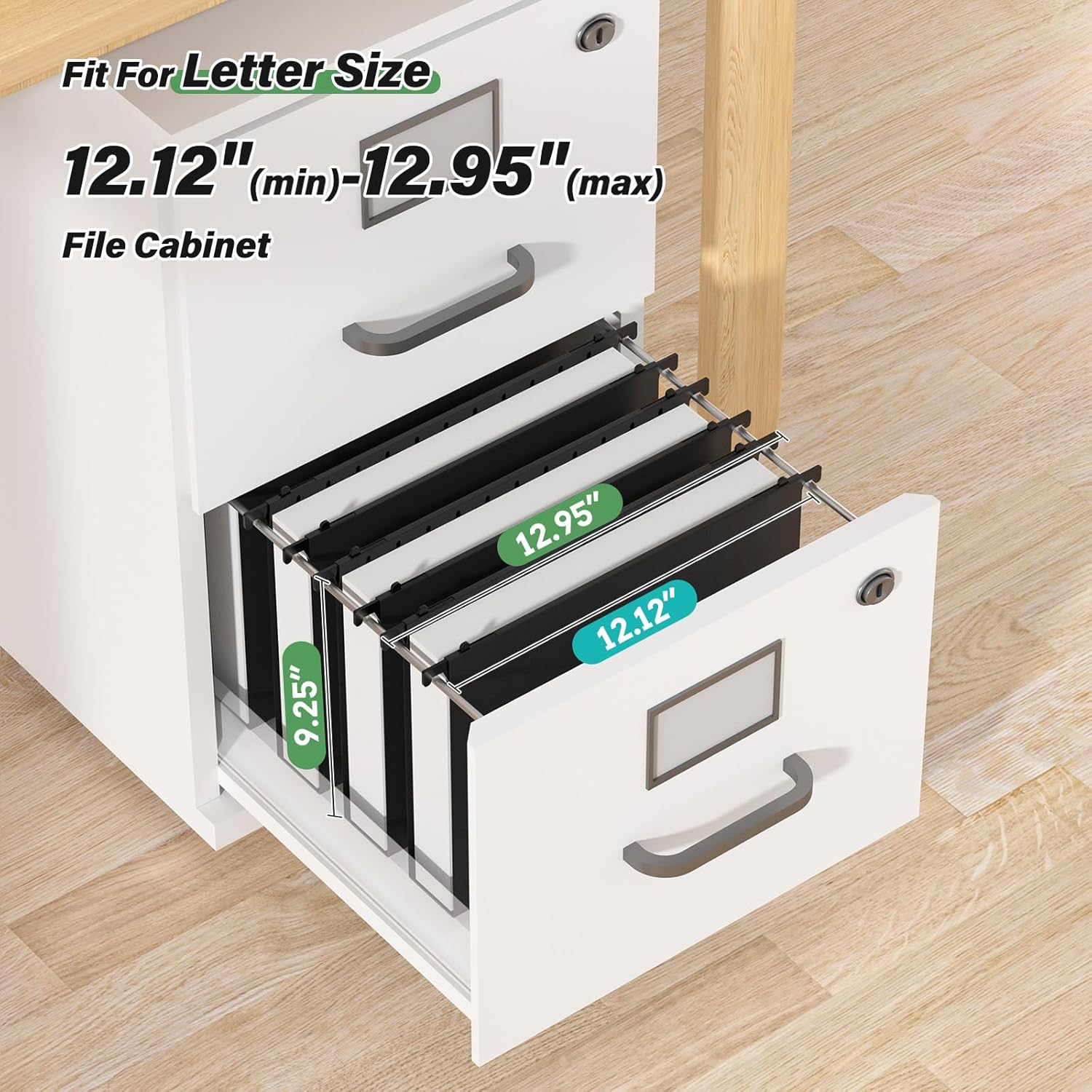 Ansook Extra Capacity Plastic Hanging File Folder