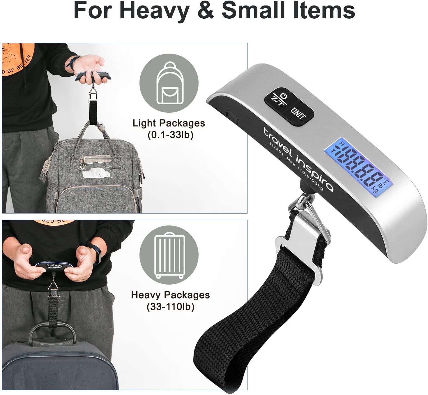 Travel inspira Portable Digital Luggage Scale