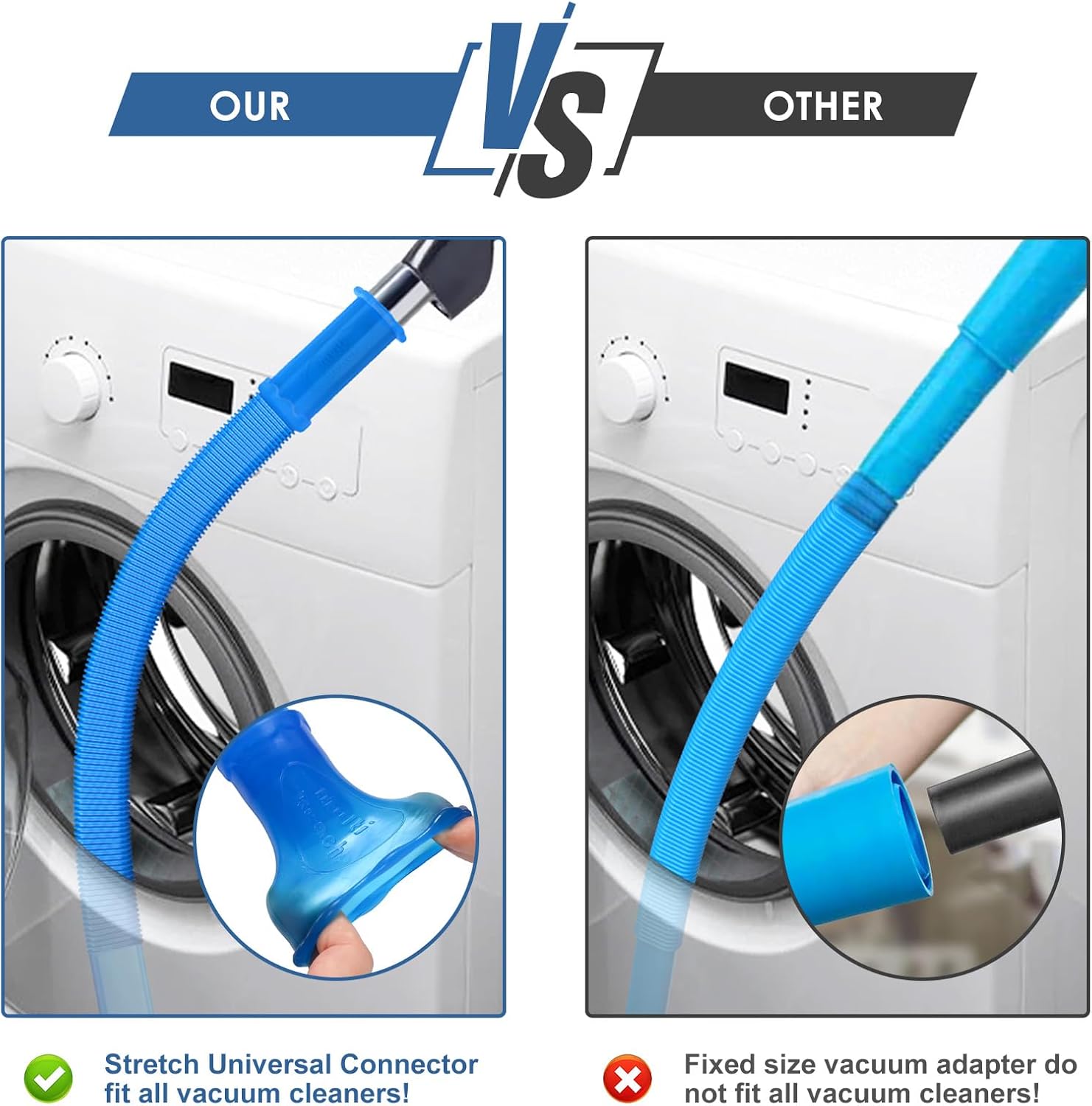 2 Pieces Dryer Vent Cleaner Kit Compatible