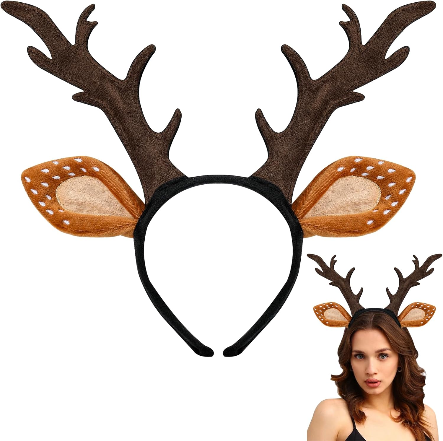 Deer Antlers Headband Deer Costume for Women
