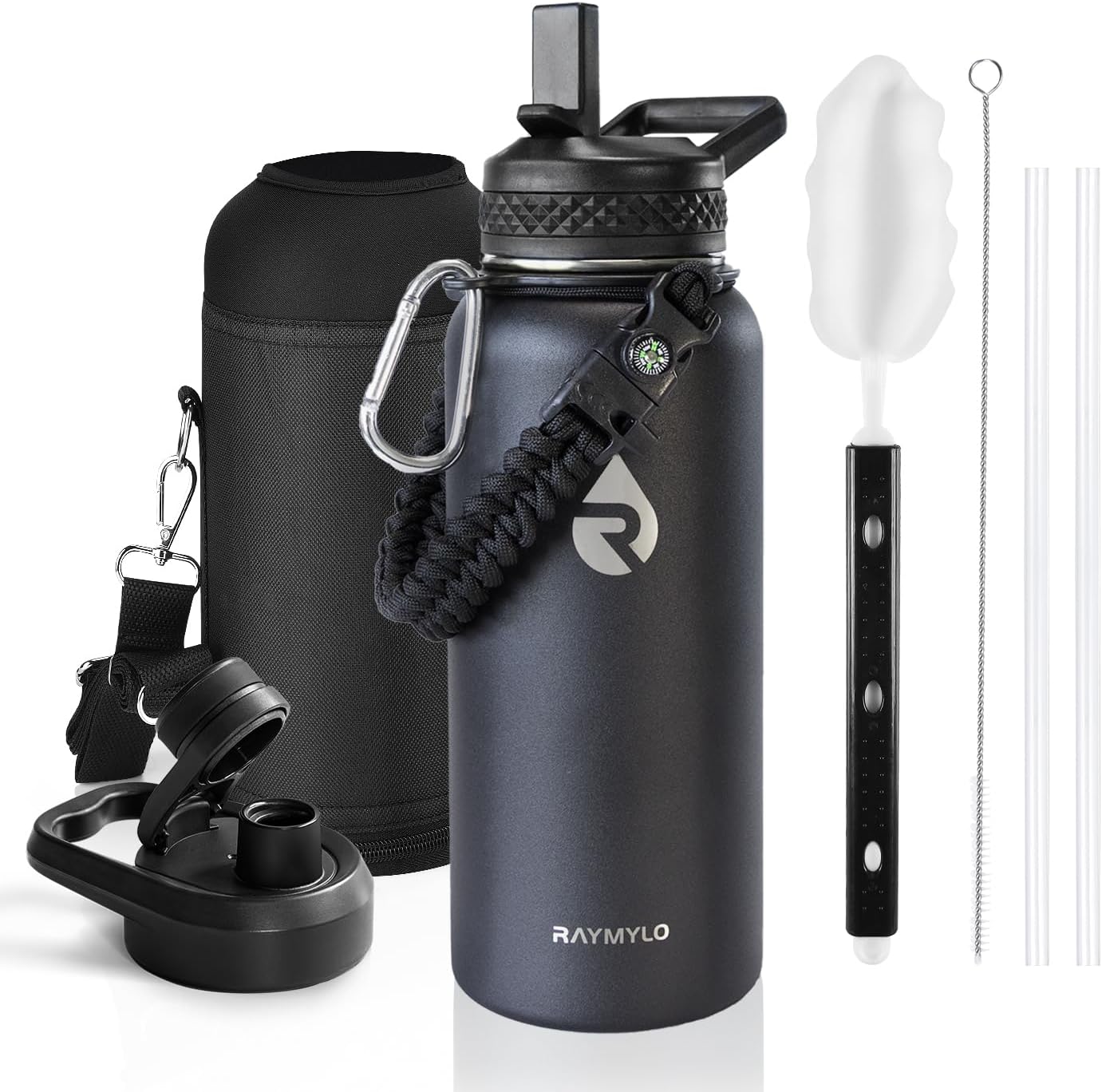 64oz Insulated Water Bottle Stainless Steel