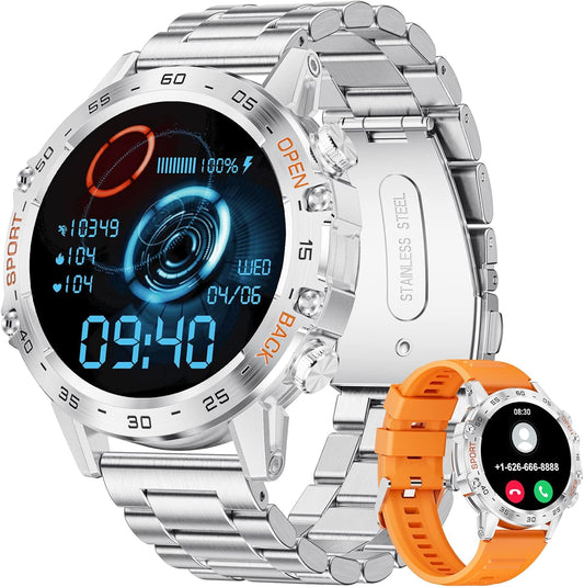Military Smart Watch for Men HD Touchscreen