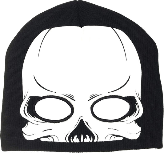 Boy's Skeleton Knit Beanie with Eye Holes
