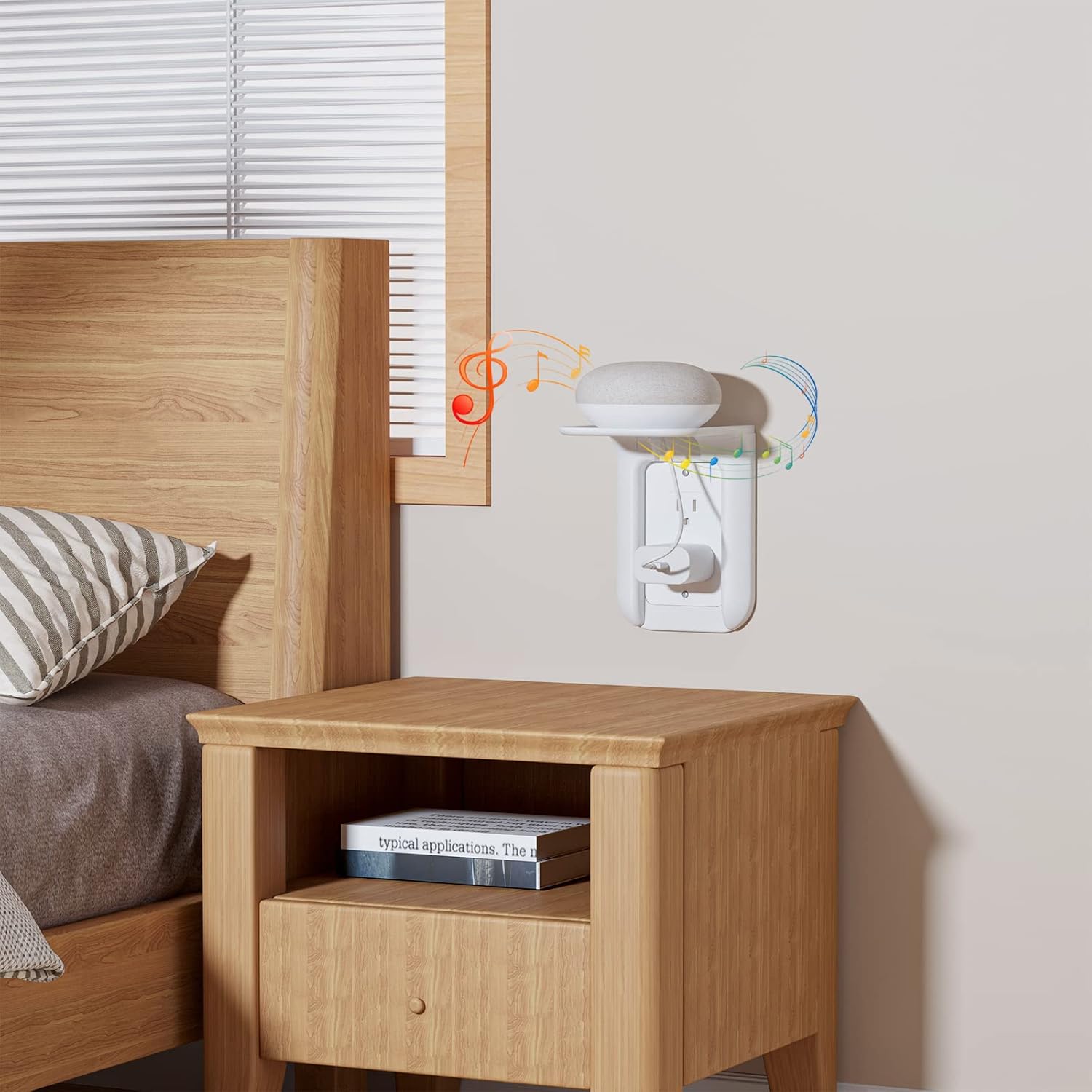 WALI Outlet Shelf Wall Holder for Smart Home