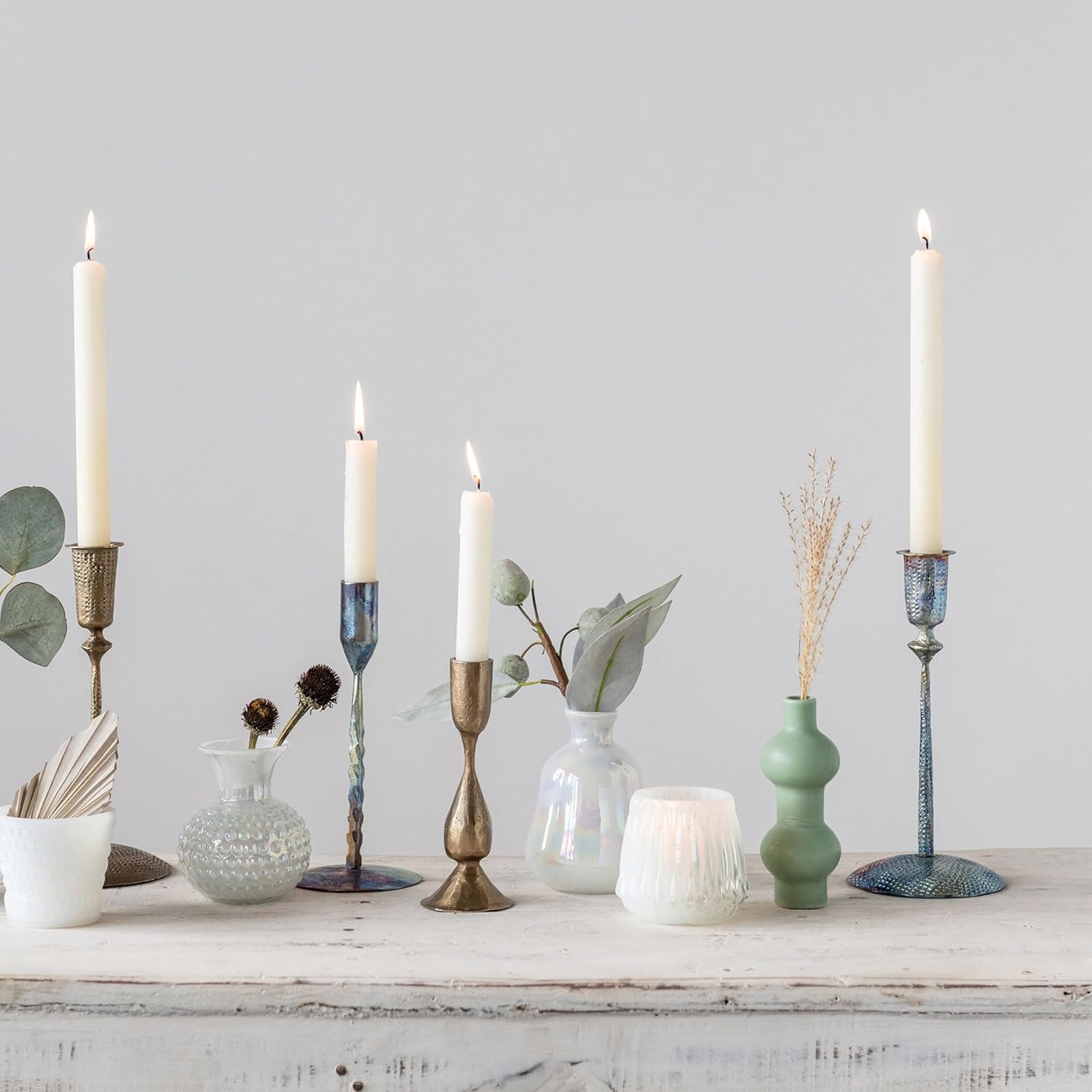 Creative Co-Op Hand-Forged Metal Taper Candle Holder