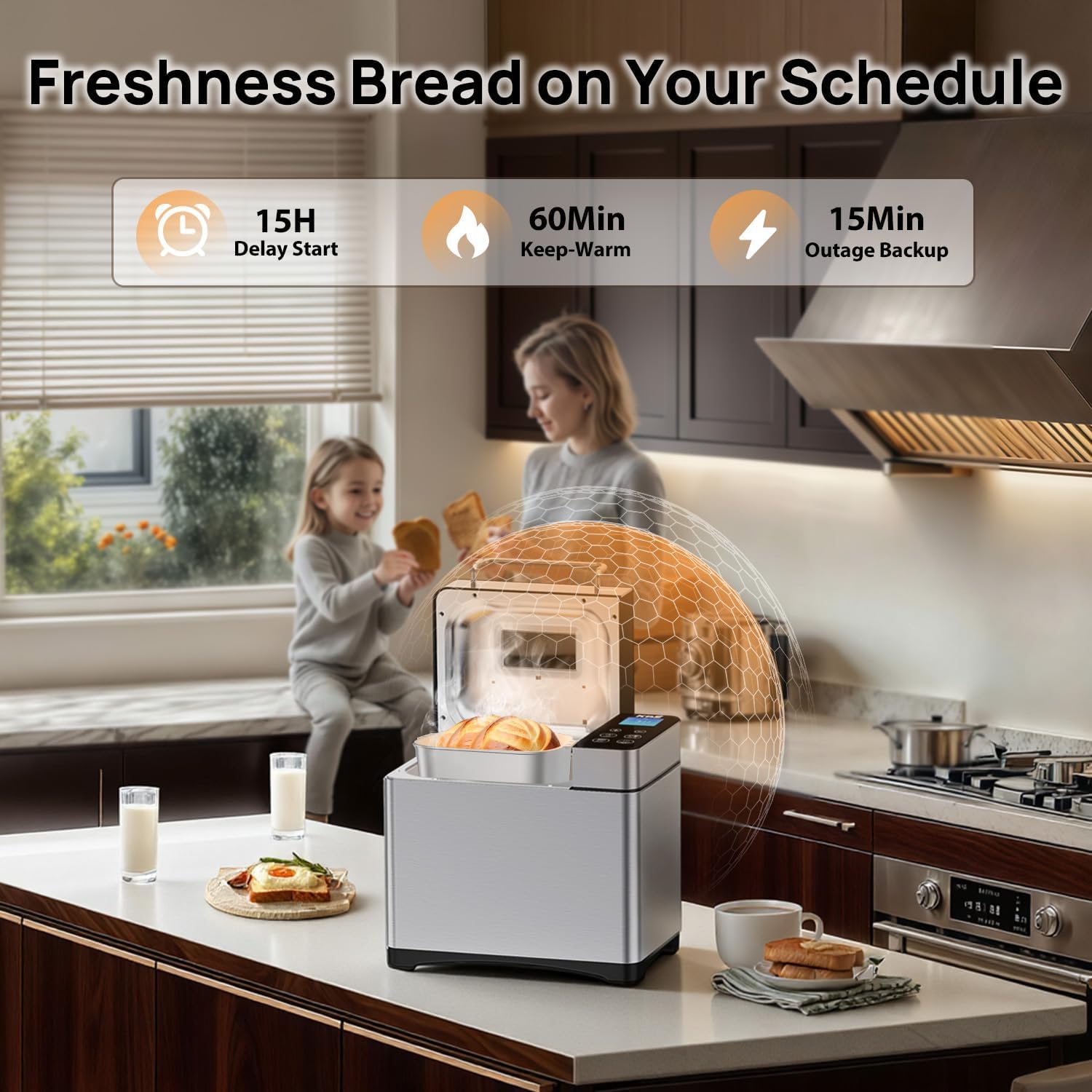 KBS Pro 2LB Stainless Steel Bread Maker