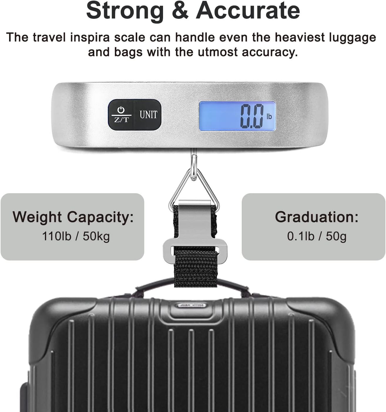 Travel inspira Portable Digital Luggage Scale
