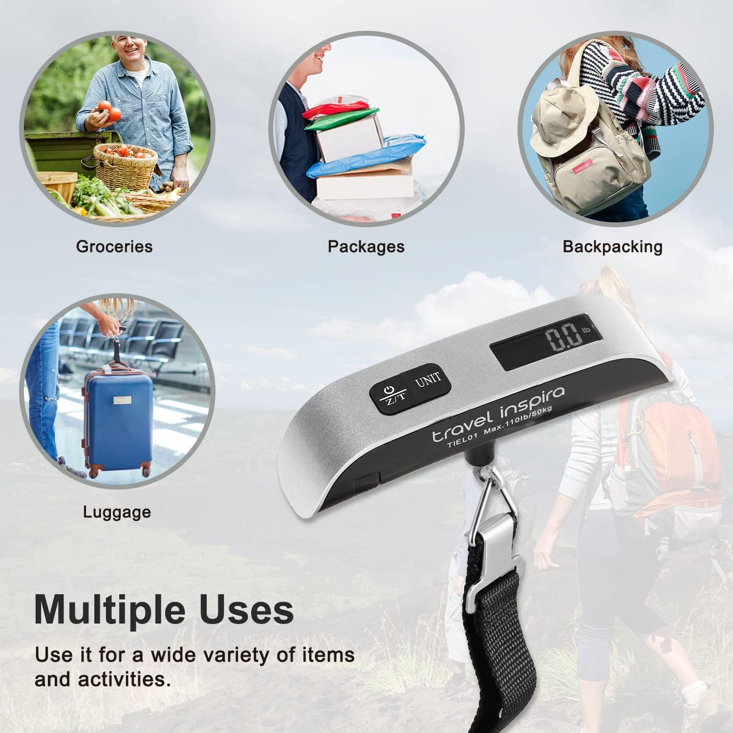 Travel inspira Portable Digital Luggage Scale