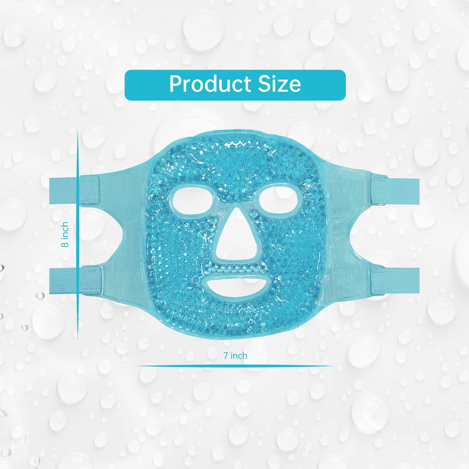 ZNÖCUETÖD Cold Face Eye Mask Ice Pack Reduce Facial Puff