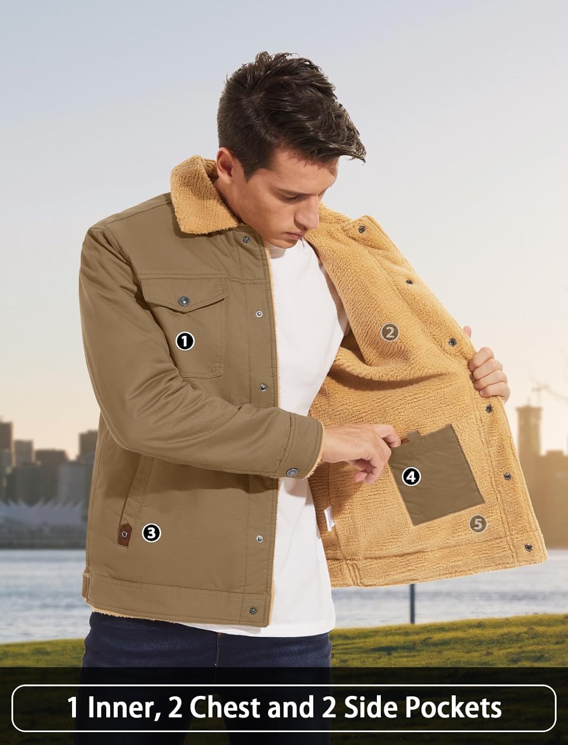 MAGCOMSEN Men's Winter Jacket