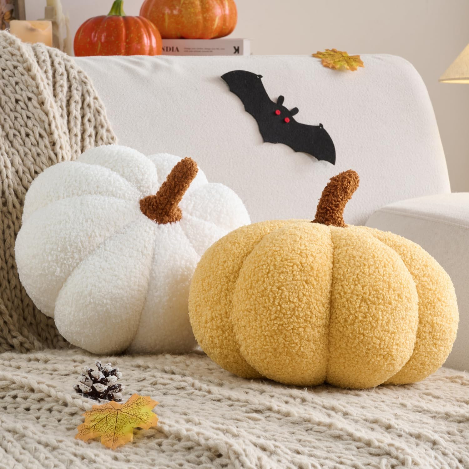 Fall Decor Pumpkin Pillow Halloween Pumpkin Shaped