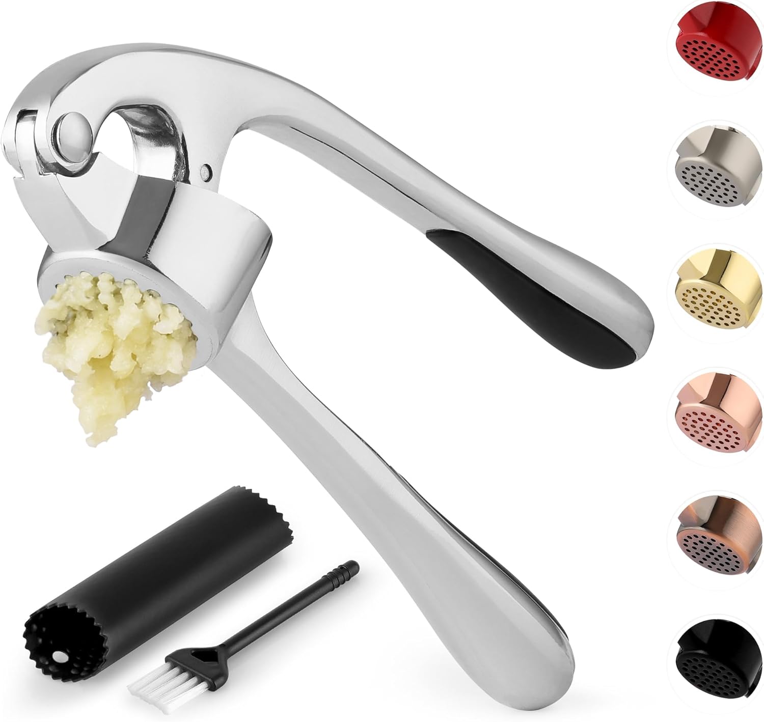 Zulay Kitchen Premium Garlic Press Set