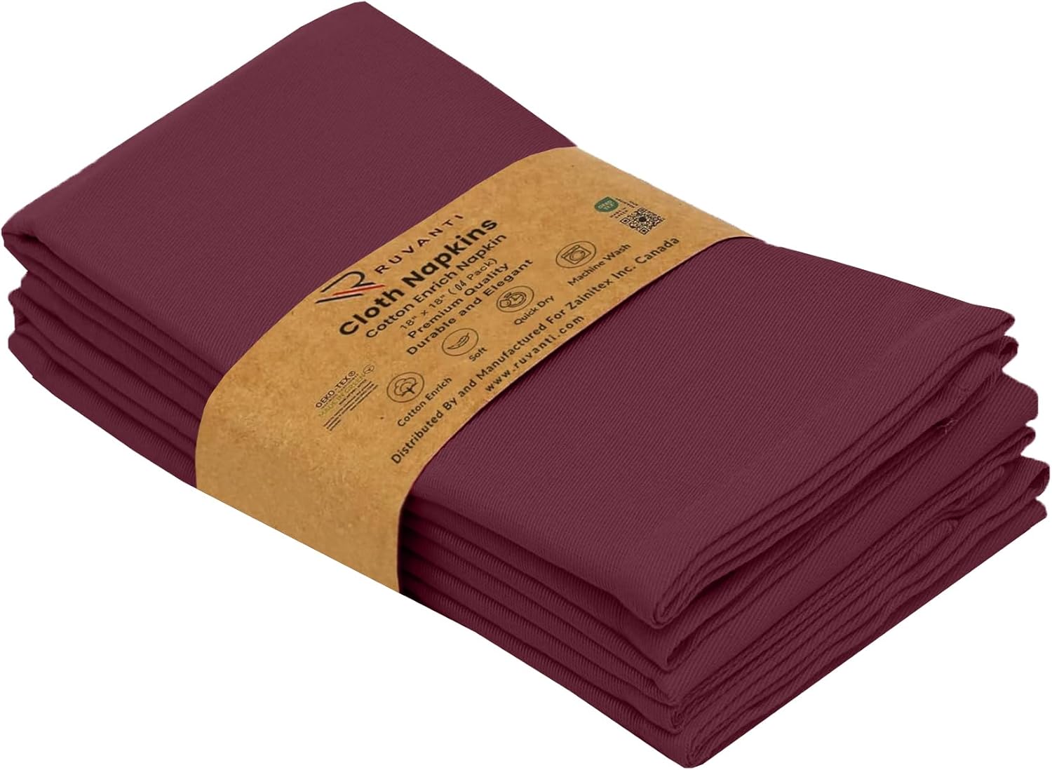 Ruvanti Cloth Napkins Set of Napkins Cloth Washable