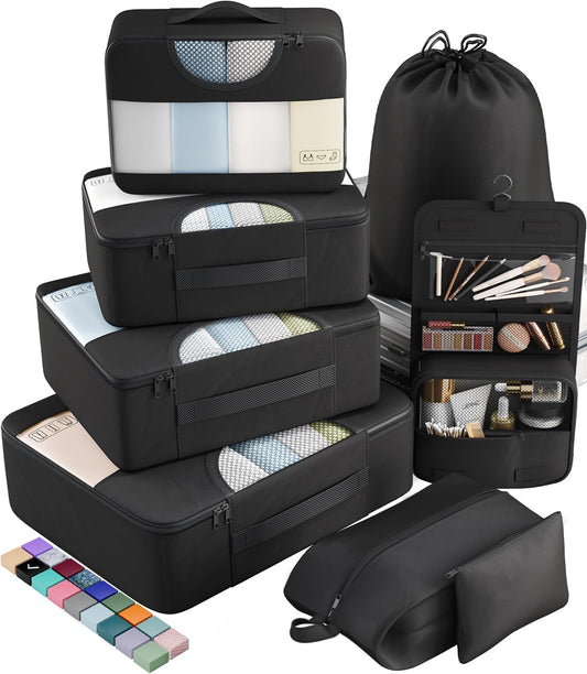 Veken Packing Cubes Set, Travel Luggage Organizers