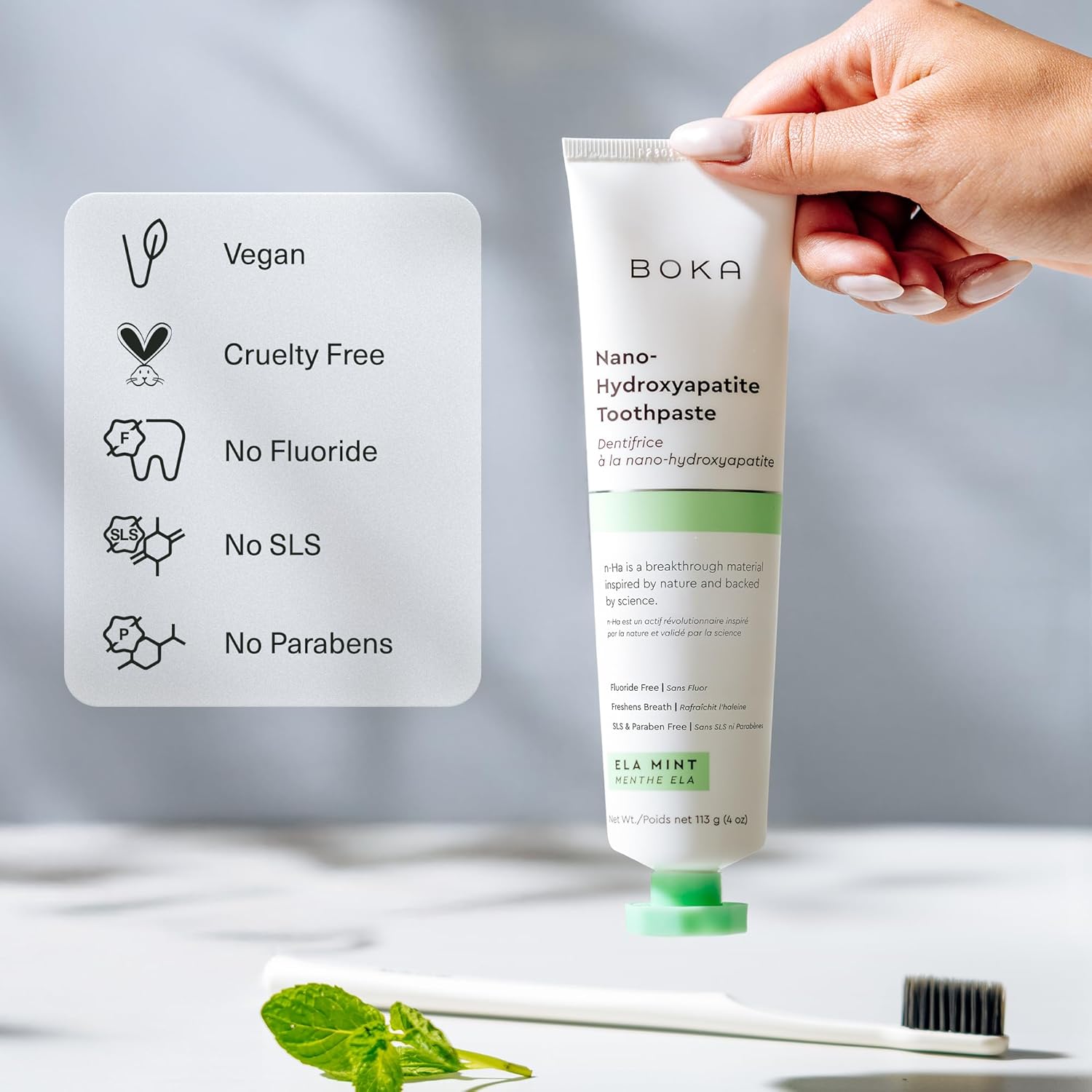 Boka Fluoride-Free Nano Hydroxyapatite Toothpaste