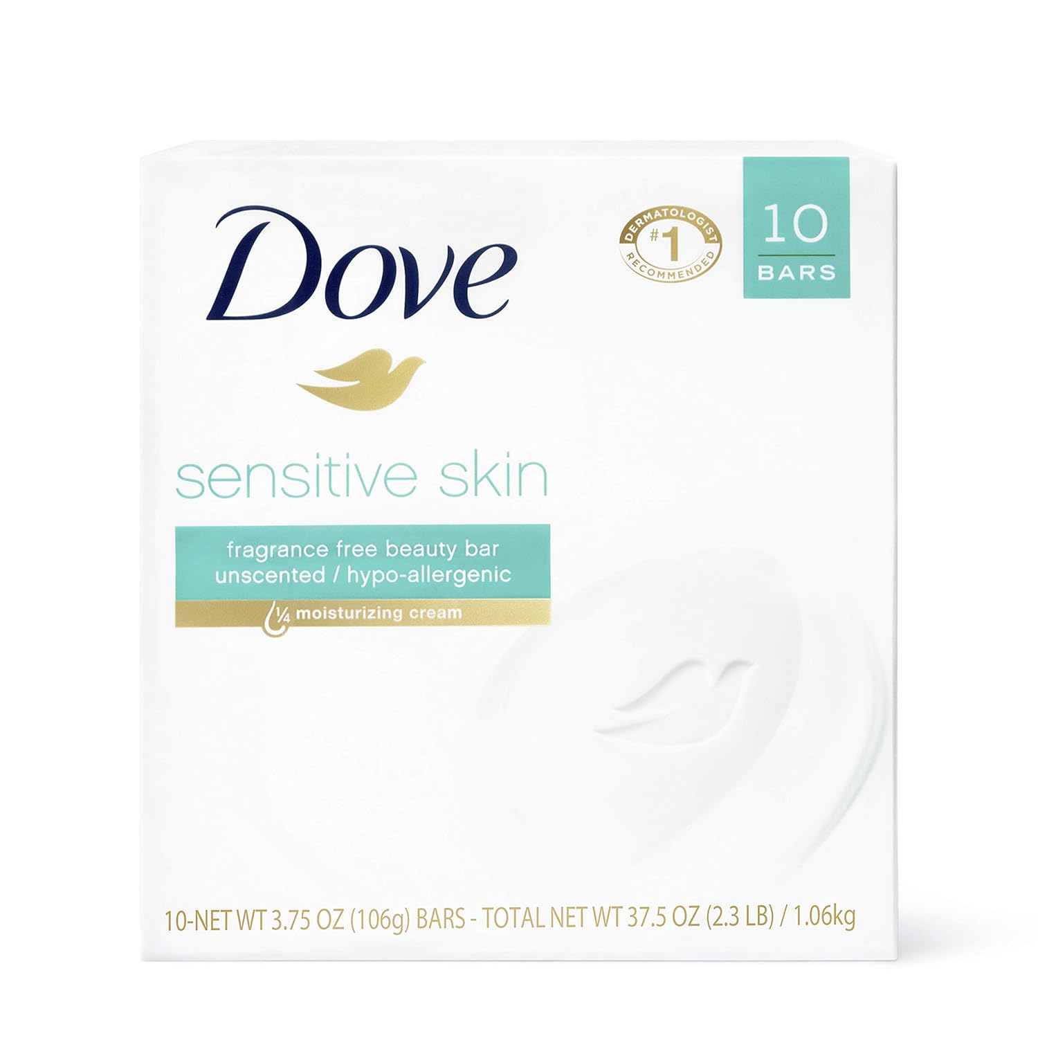 Dove Beauty Bar Soap Sensitive for Sensitive Skin