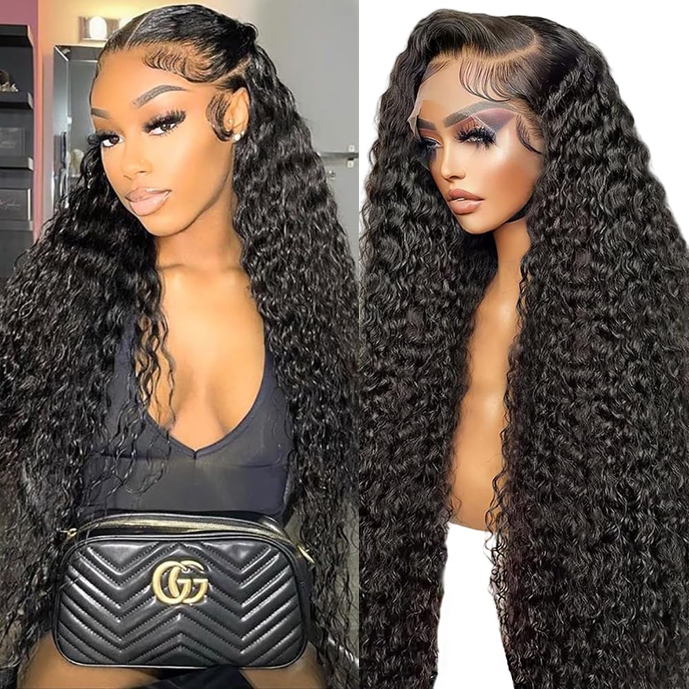 JTMMP 26" Deep Wave Lace Front Wig