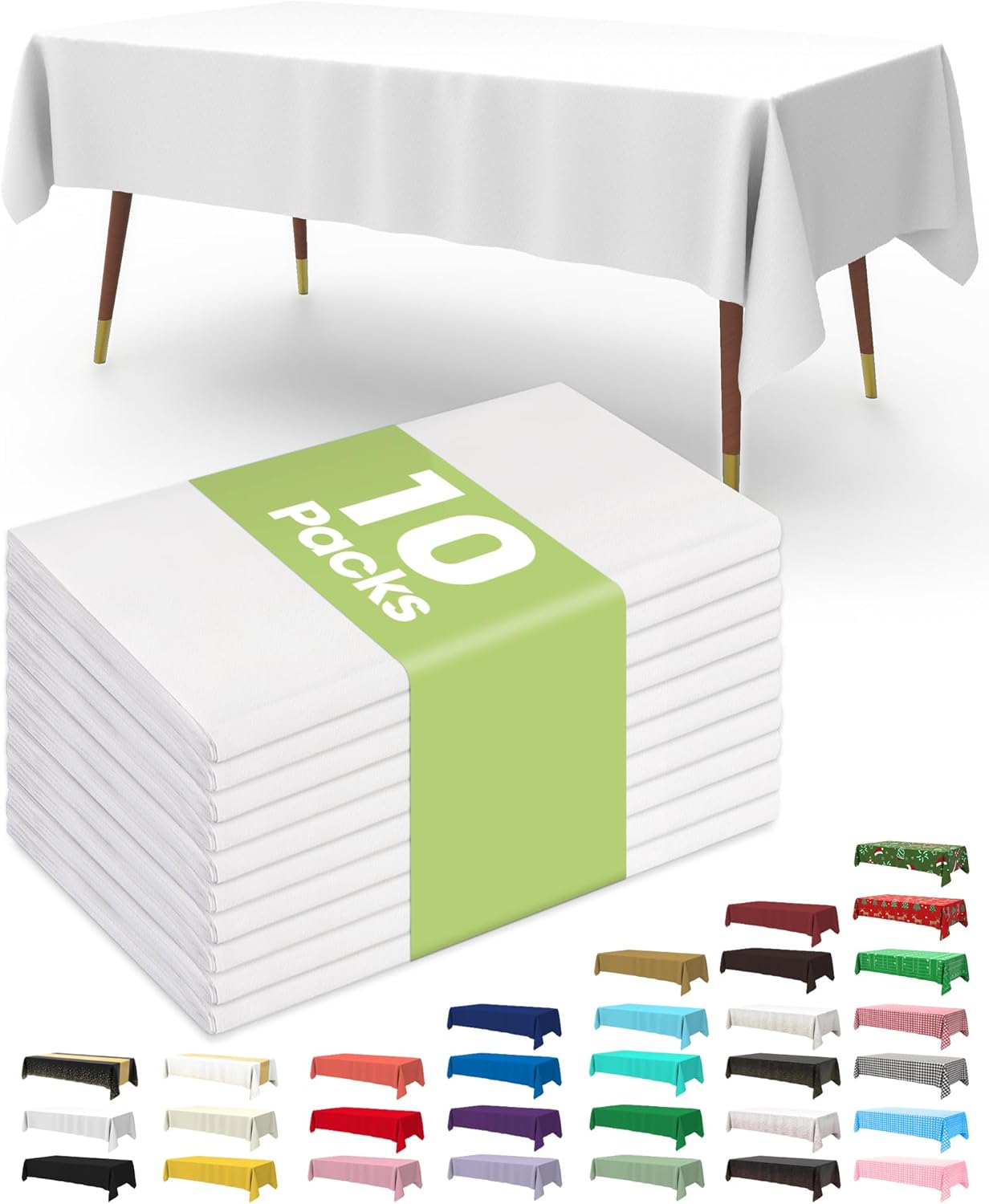 Pureegg Disposable Plastic Tablecloths