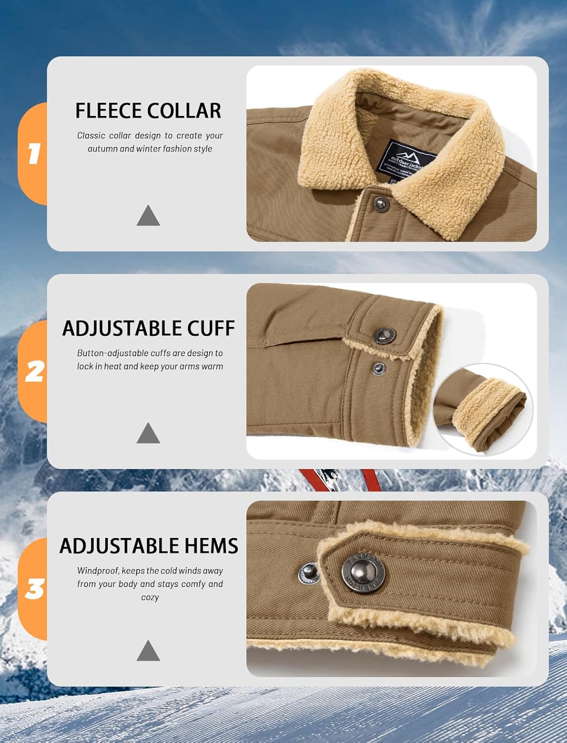 MAGCOMSEN Men's Winter Jacket