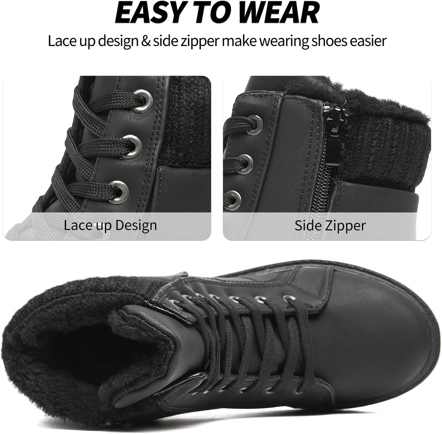 SERNIAL Womens Winter Snow Boots