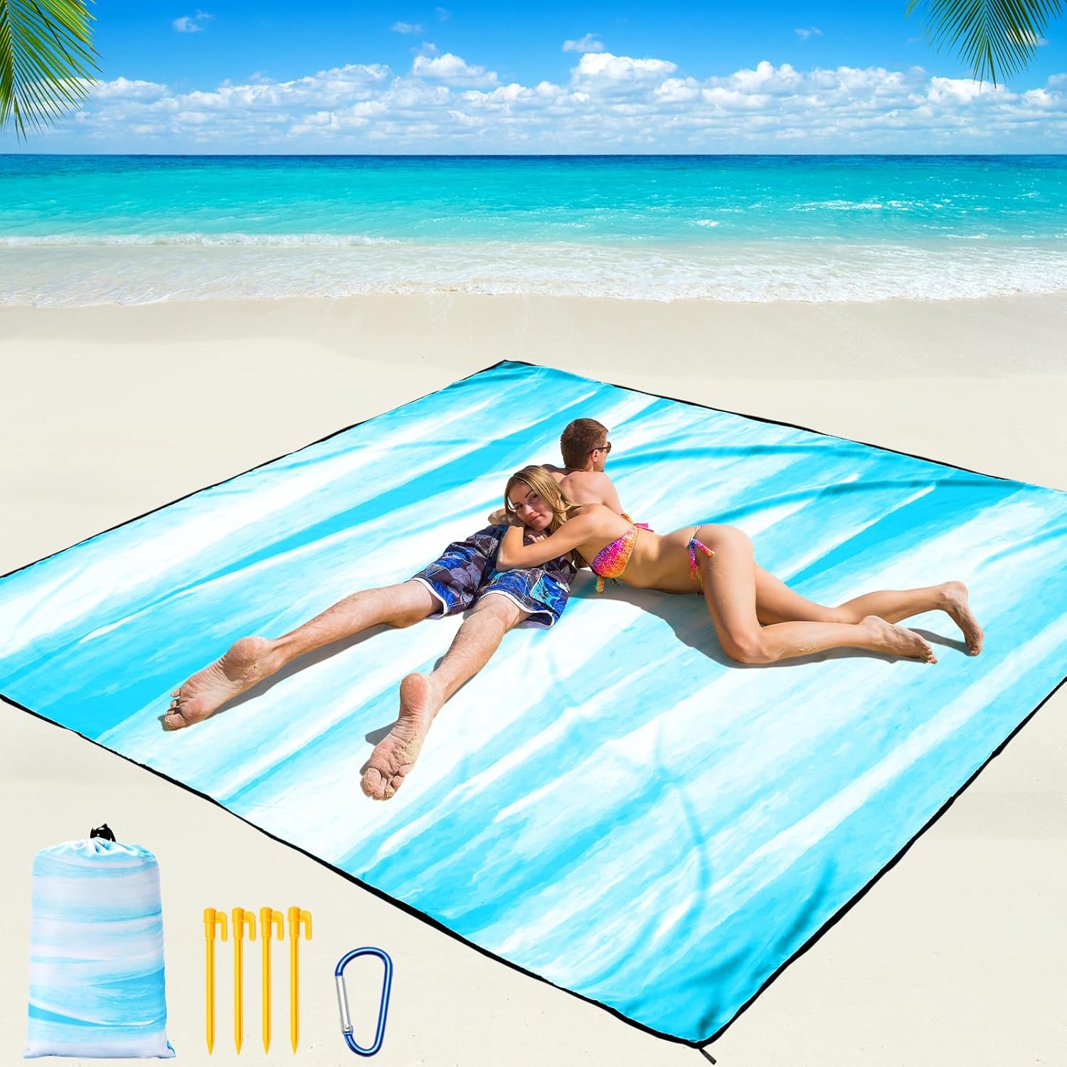 Beach Blanket Waterproof Sandproof Beach Mat