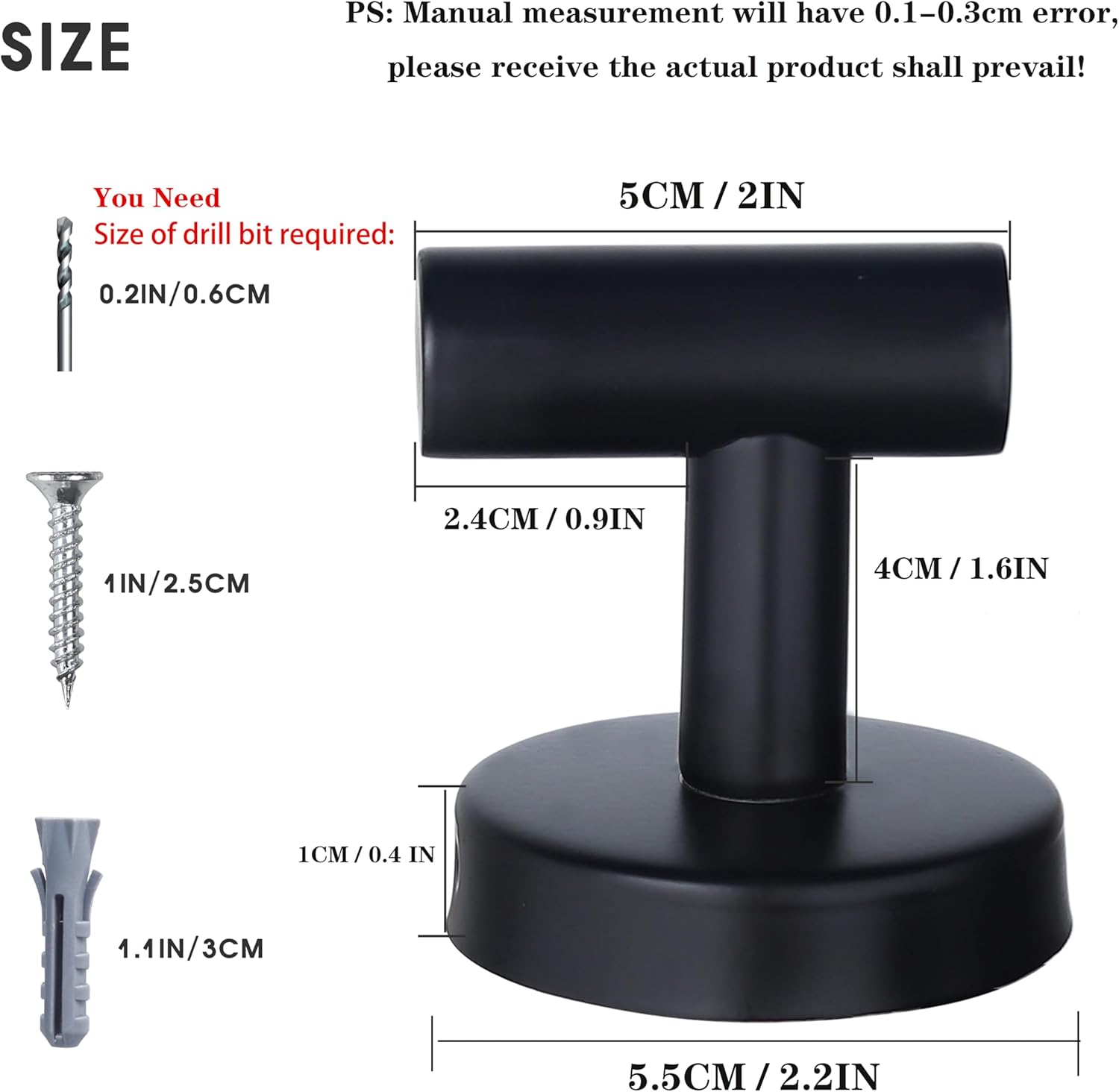 Towel Hooks Bathroom Coat Robe Wall Hook Heavy Duty