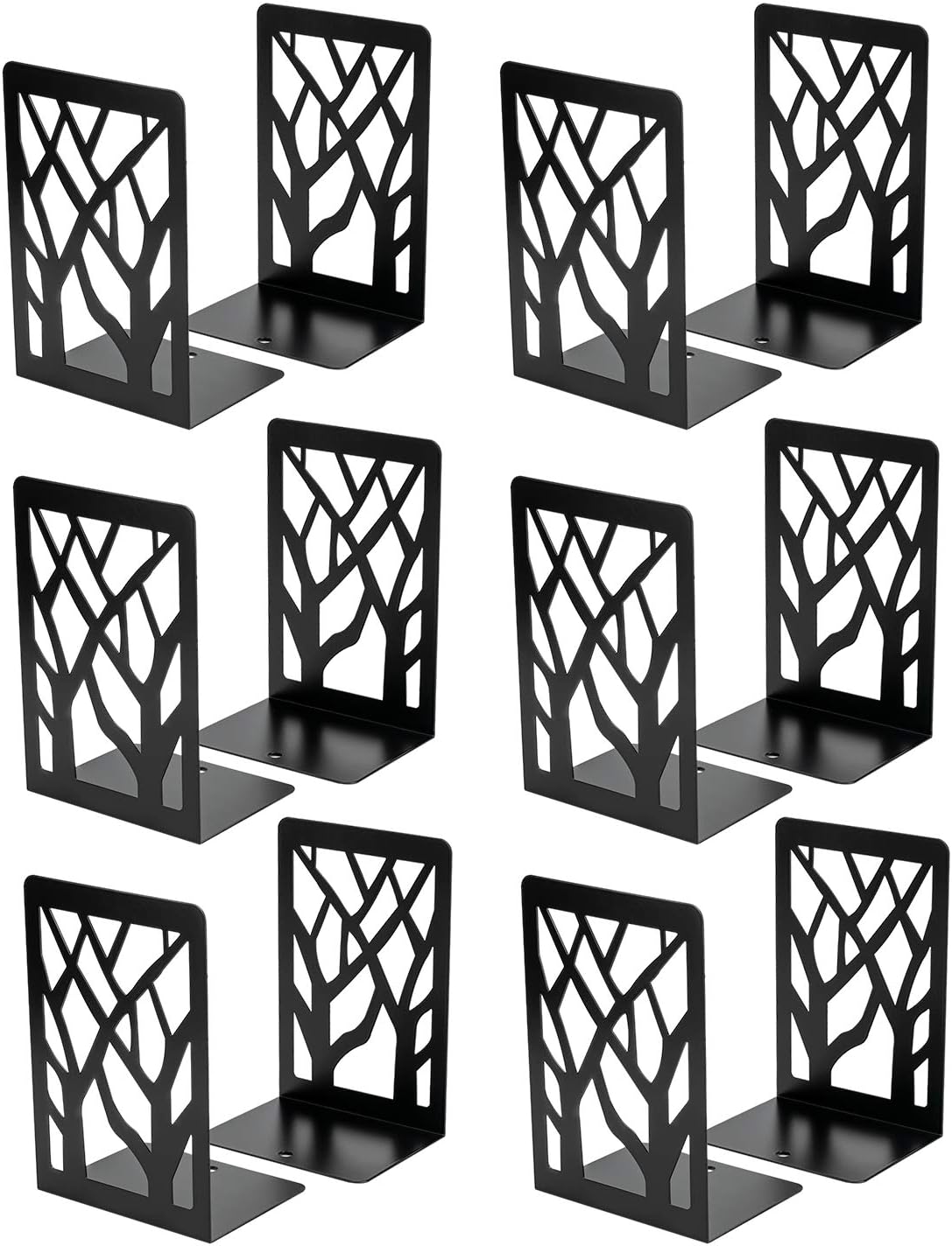 MaxGear Book Ends Tree Design Bookends for Shelves