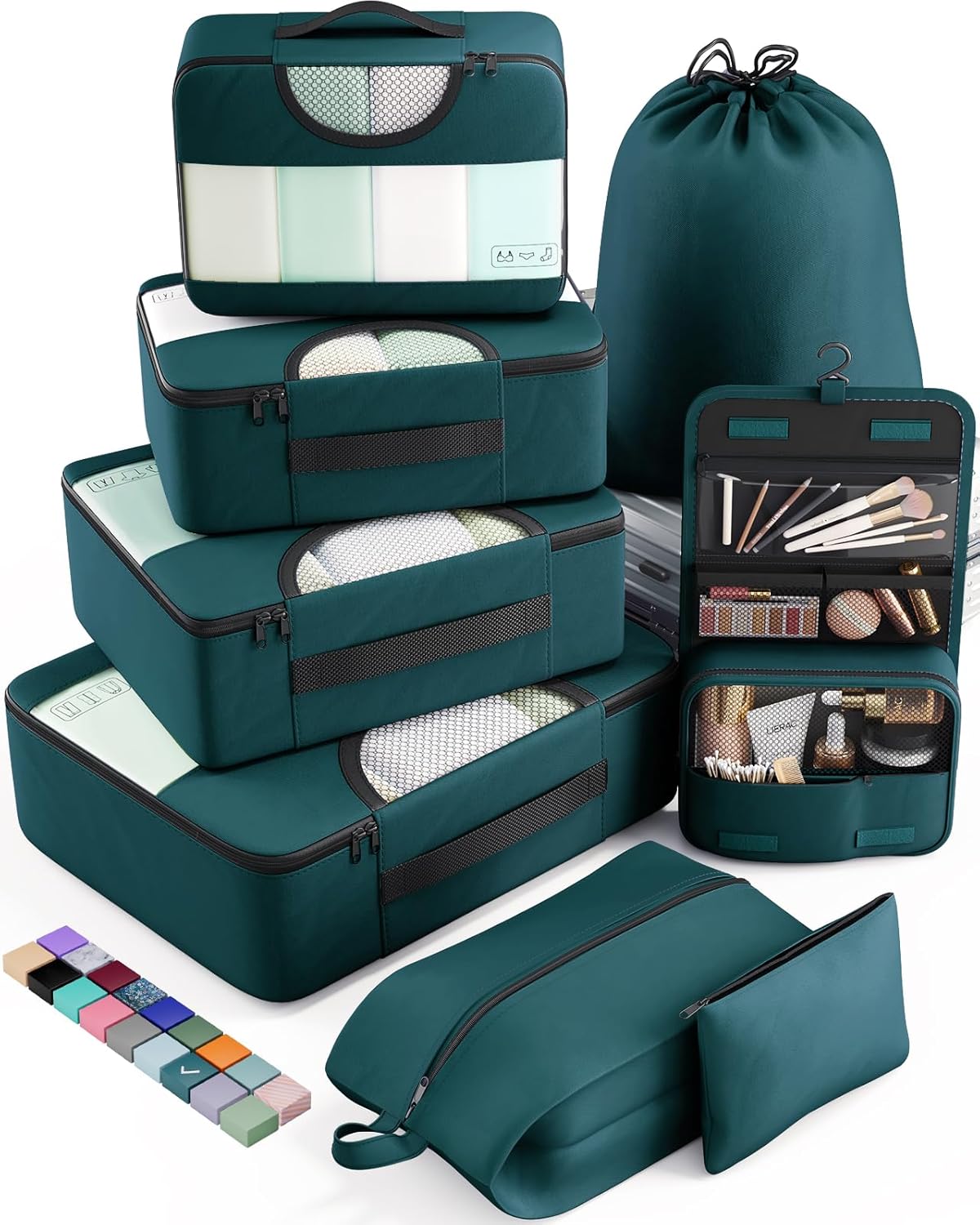 Veken Packing Cubes Set, Travel Luggage Organizers