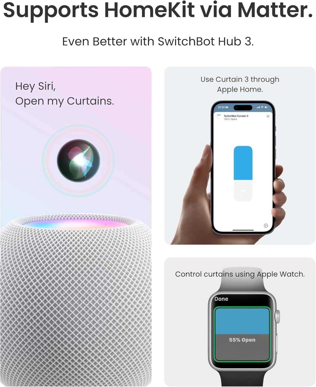 SwitchBot Automatic Curtain Opener Bluetooth Remote