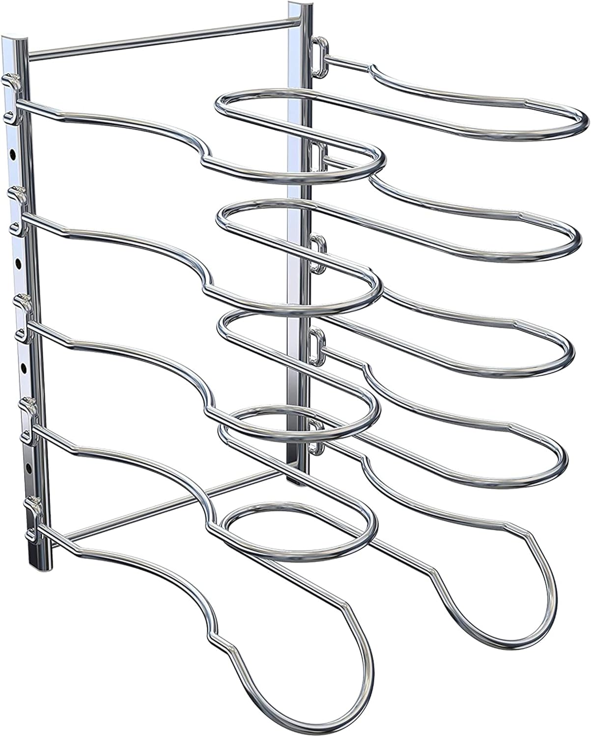 CAXXA Heavy Duty Pan Rack Pot Lid Rack Kitchen Cabinet