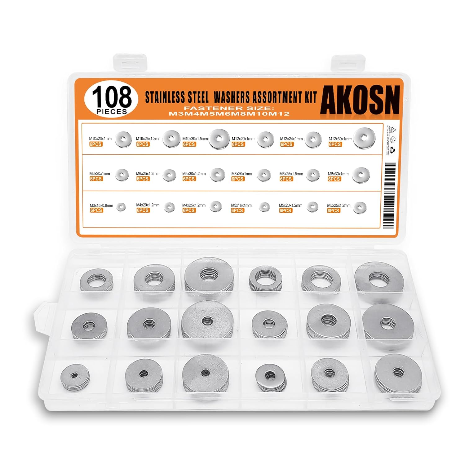 Premium Copper Crush Washer Assortment Kit