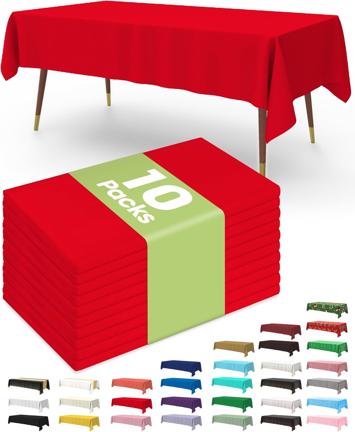 Pureegg Disposable Plastic Tablecloths