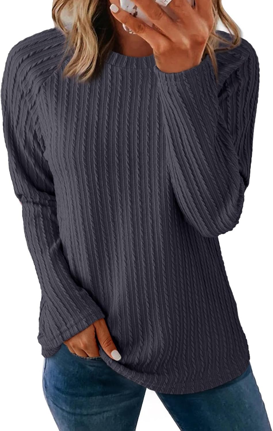 Dokotoo Womens Tops Long Sleeve Lightweight Shirts