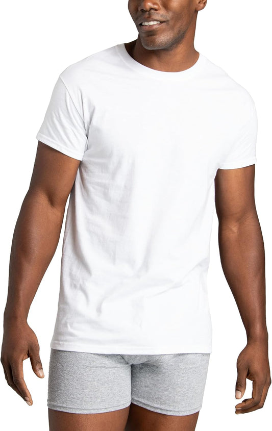 Men’s Crew Neck Undershirts Wicking T-Shirts