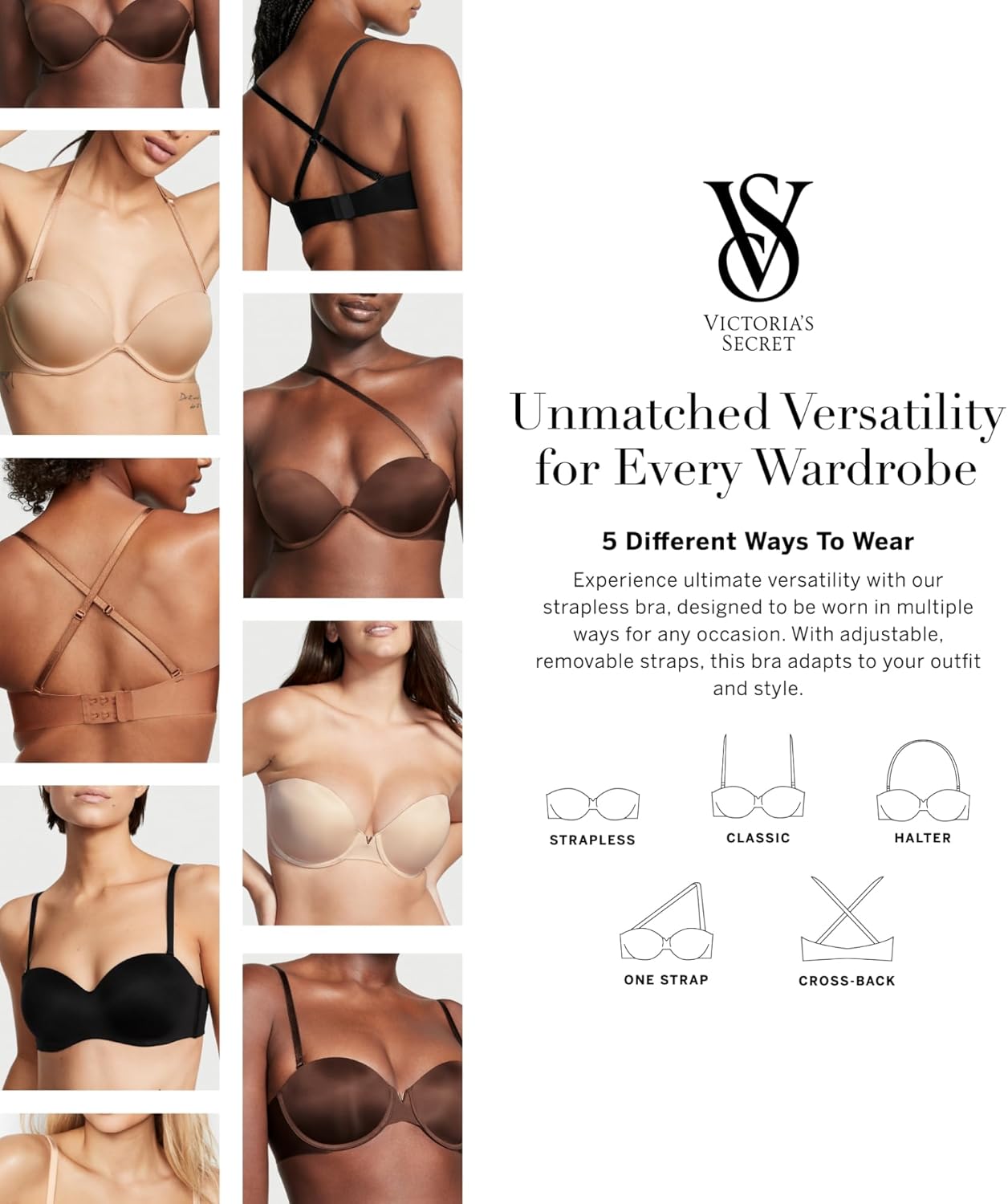 Victoria's Secret Women's Bare Lightly Lined Strapless