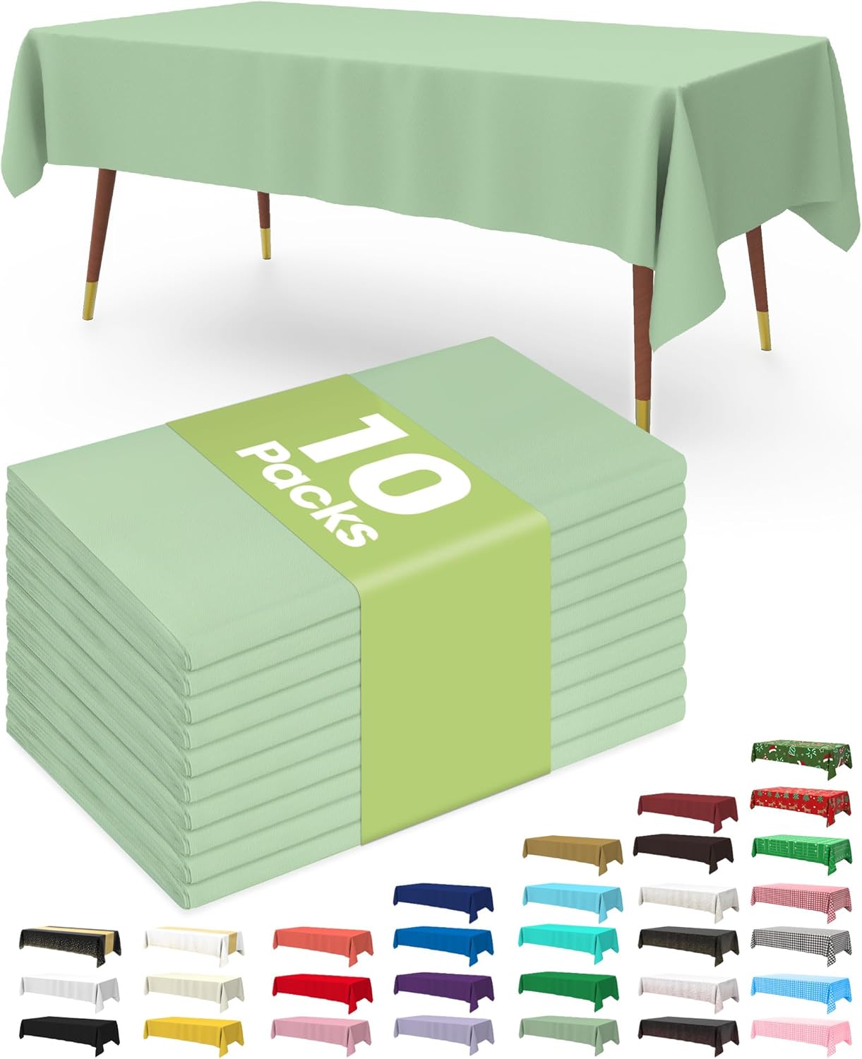 Pureegg Disposable Plastic Tablecloths