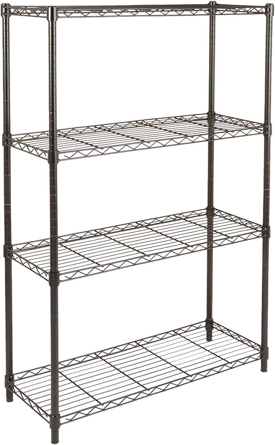 5-Shelf Adjustable Heavy Duty Steel Wire Rack Storage